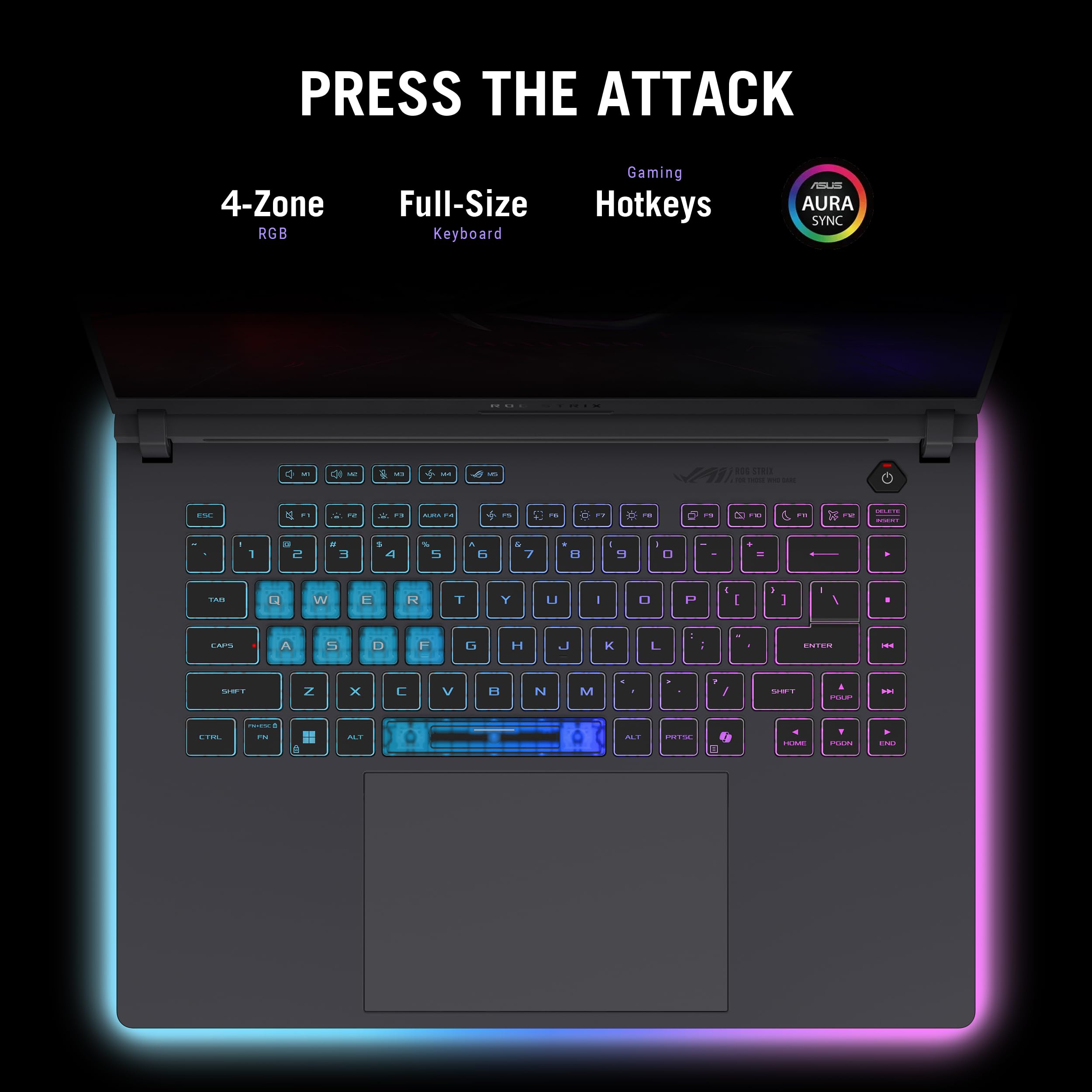 ASUS ROG Strix G16 Core i7-14650HX delivers responsive performance.