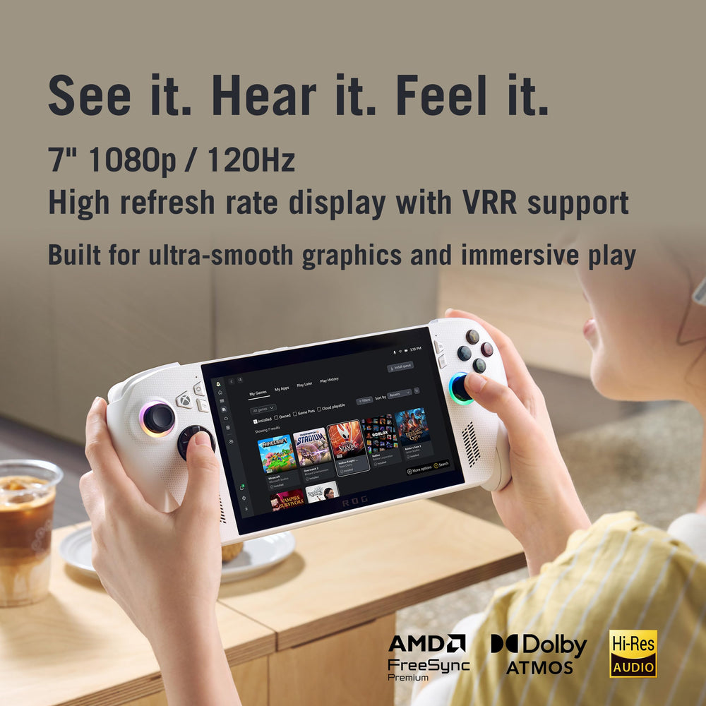 ASUS ROG Xbox Ally FreeSync Premium ensures smooth visuals