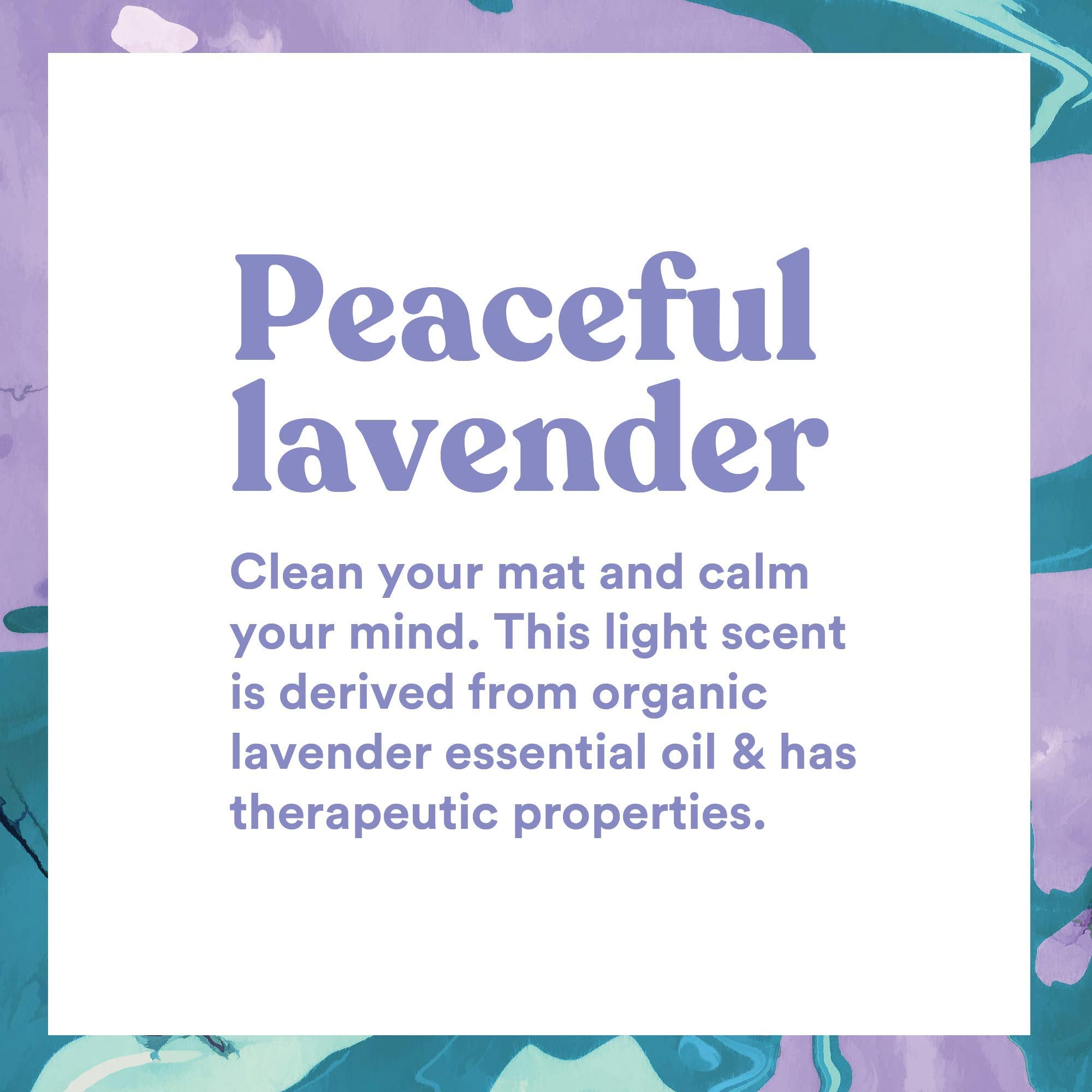 ASUTRA Lavender scent bottle conveys soothing aroma during post-workout cleanup