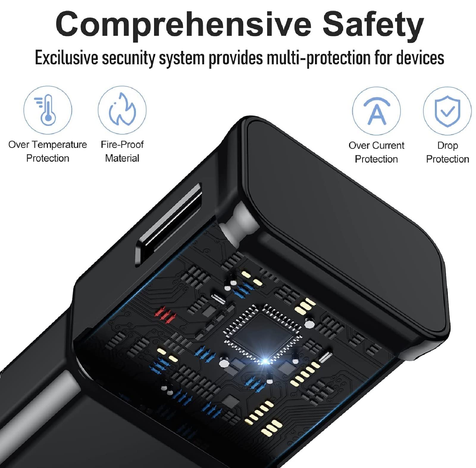 Aszpbydz fast charging USB-C cable 6.6 ft enables quick Samsung power ups.