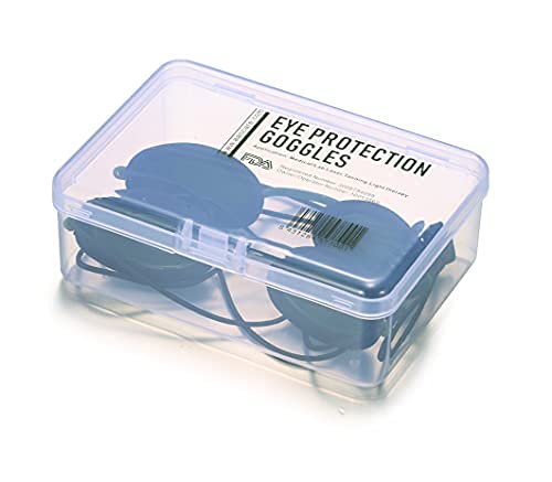 ATELASTEC OPT/IPL goggles adjustable strap ensures secure fit during therapy.