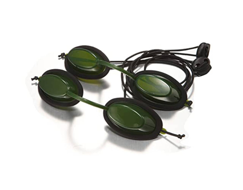 ATELASTEC OPT/IPL goggles close-up shows strap detail for comfortable wear.