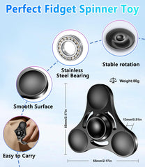 ATESSON fidget spinner metal detail showcases laser-molded precision and durable construction.