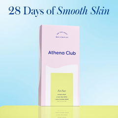 Athena Club wax strips removing hair from the root for lasting smoothness.