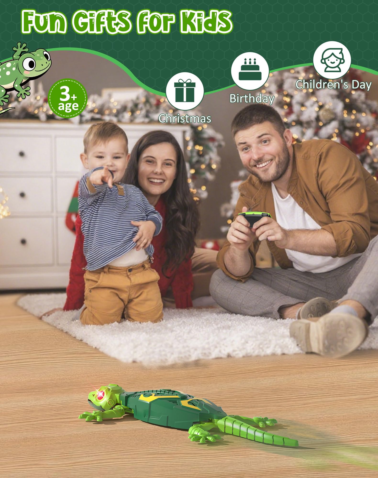 ATHLERIA gift-ready gecko makes Halloween or birthday surprises memorable