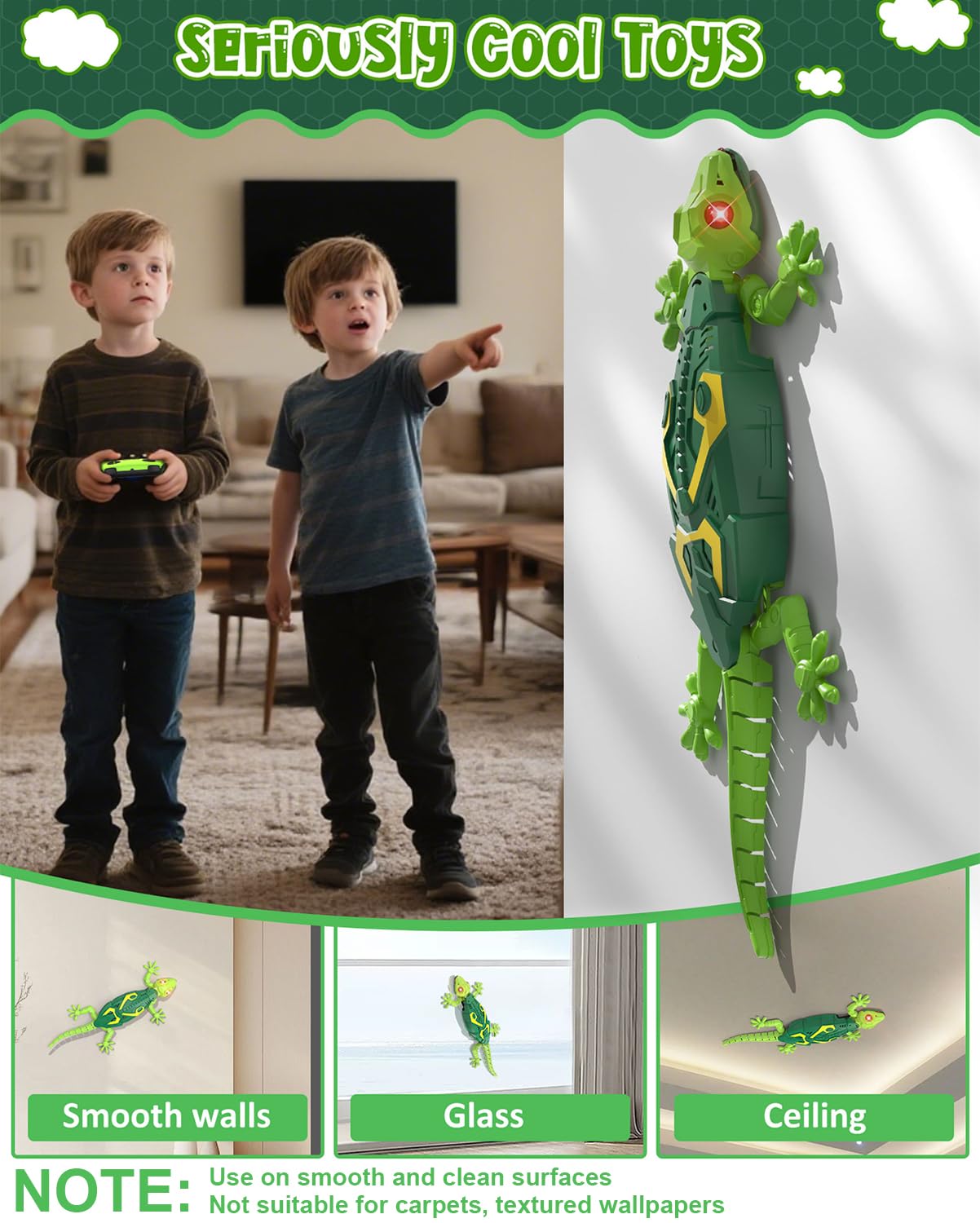 ATHLERIA flexible silicone tail and limbs simulate lifelike reptile movement during hands-on fun