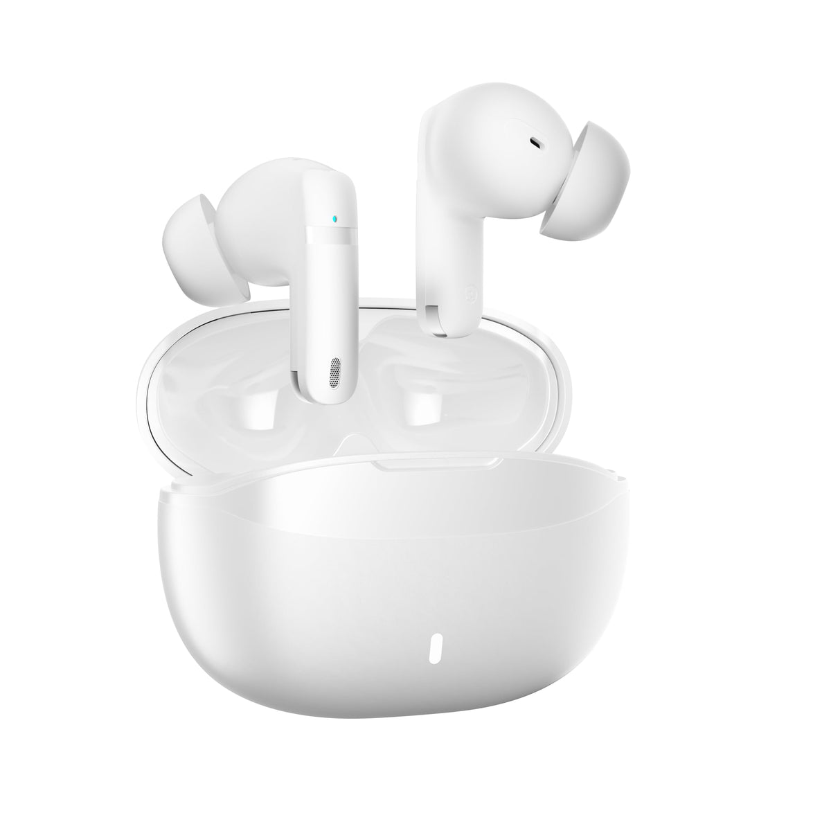 ATHONGL wireless earbuds resting in charging case for portable power.