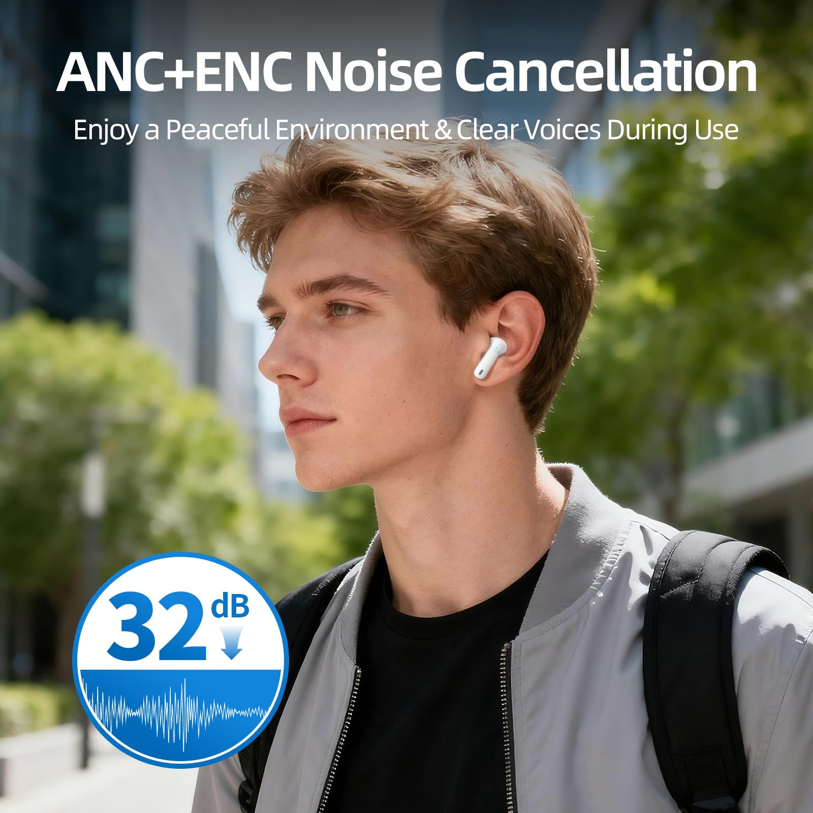 ATHONGL wireless earbuds touch controls for easy playback and calls.
