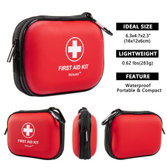 Atickyaid mini first aid kit side view showing compact portability