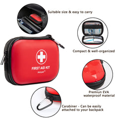 Atickyaid mini first aid kit waterproof EVA shell protects supplies