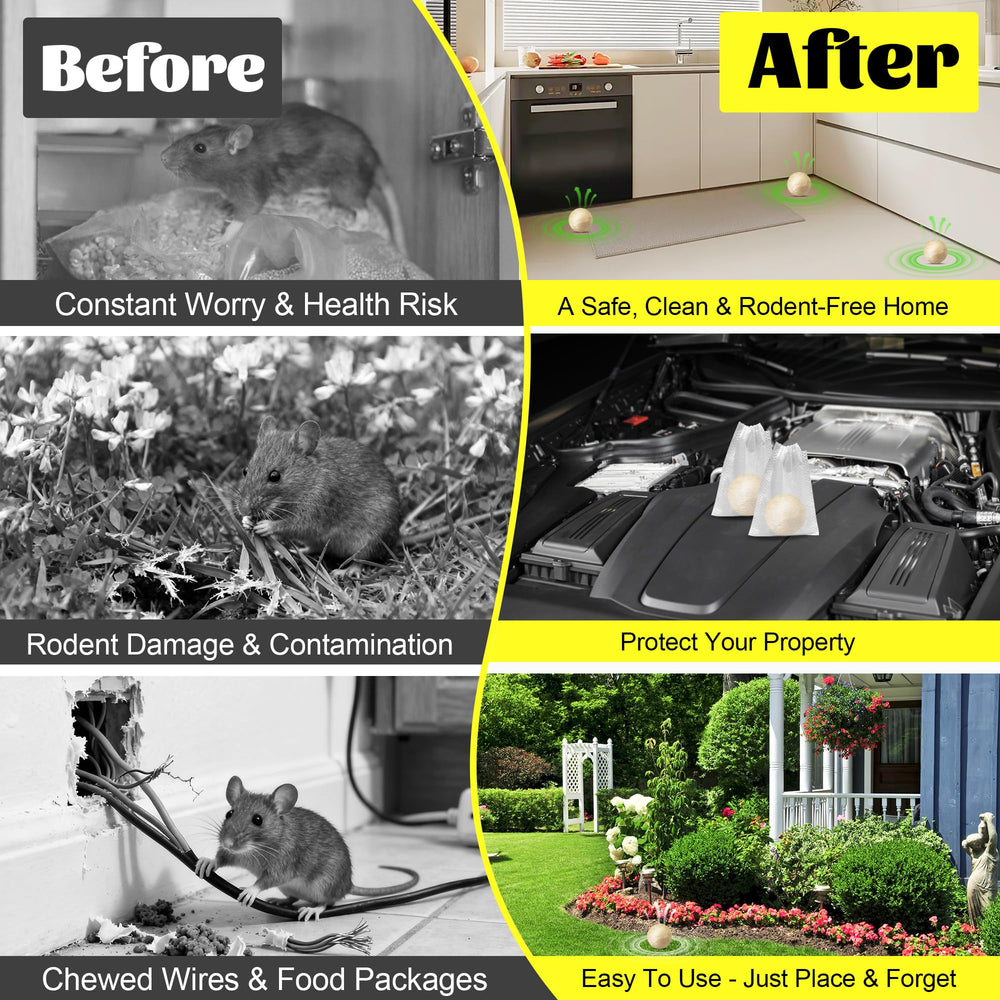 Atindirey indoor-outdoor rodent protection balls for cars, garages, and attics