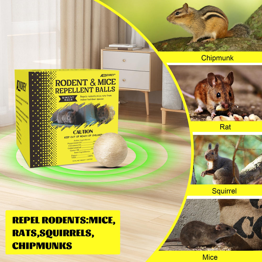 Atindirey peppermint-scent rodent-deterrent for pet-friendly home use