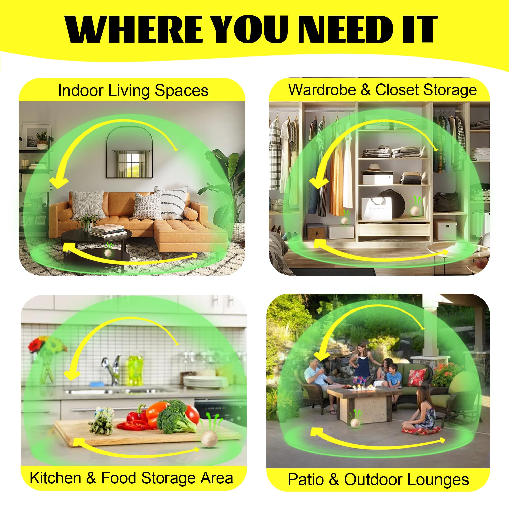 Atindirey zero-mess replacement every 60 days ball eliminates clutter.