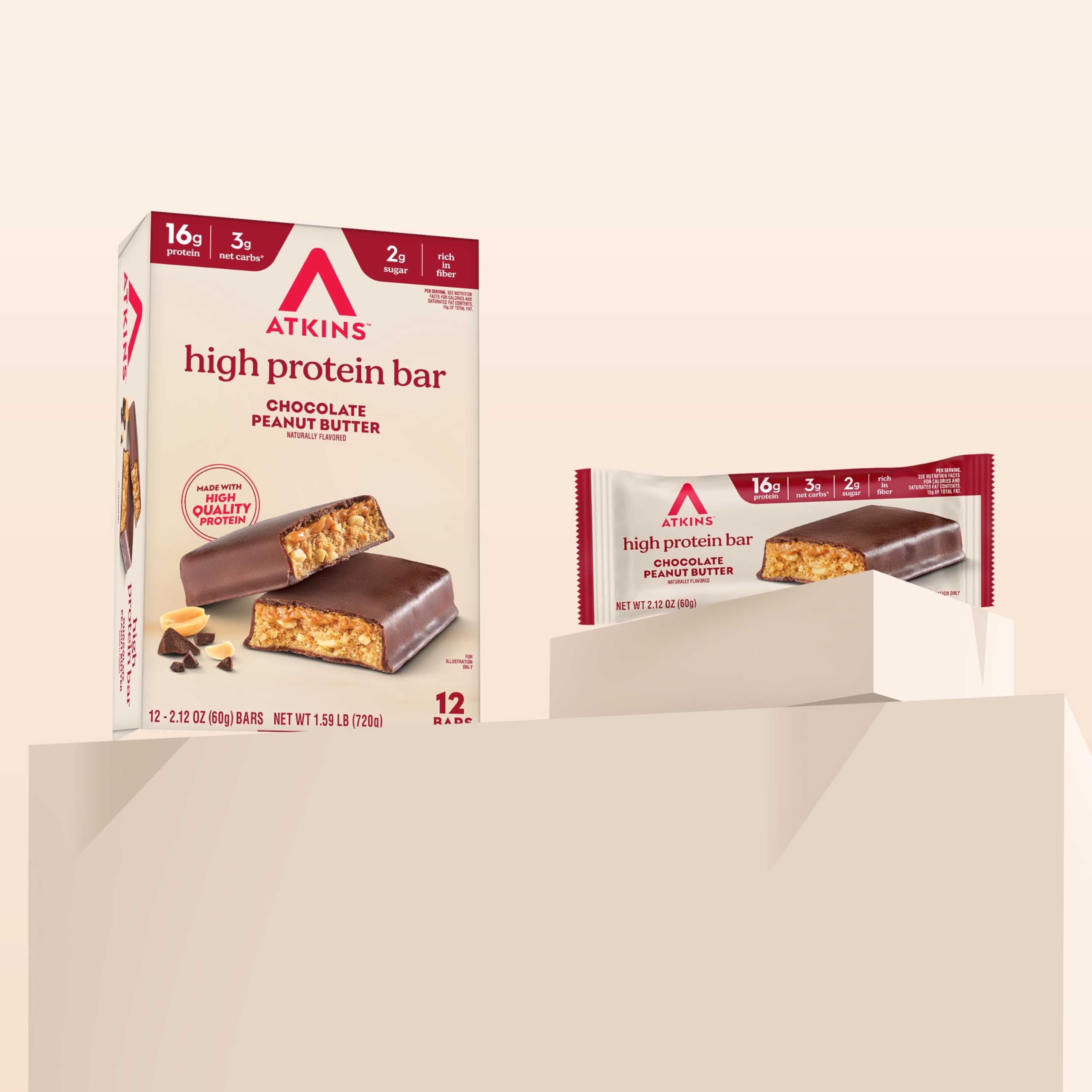 Bar in its sealed bag for portable snack
