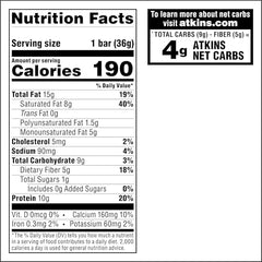 Atkins Lemon Crème Wafer Crisps pack-back highlights protein and keto-friendly attributes