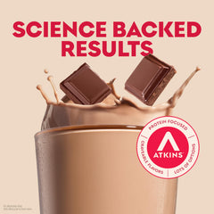 Atkins Milk Chocolate Delight Shake breakfast ready for on-the-go