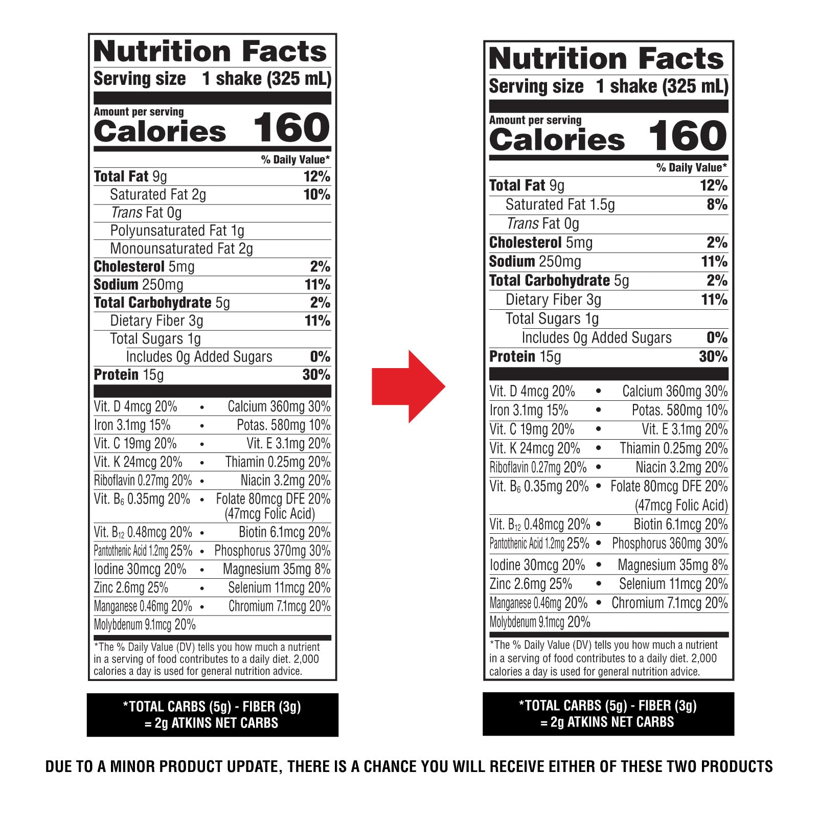 Atkins Milk Chocolate Delight Shake packaging closeup for grab-and-go protein
