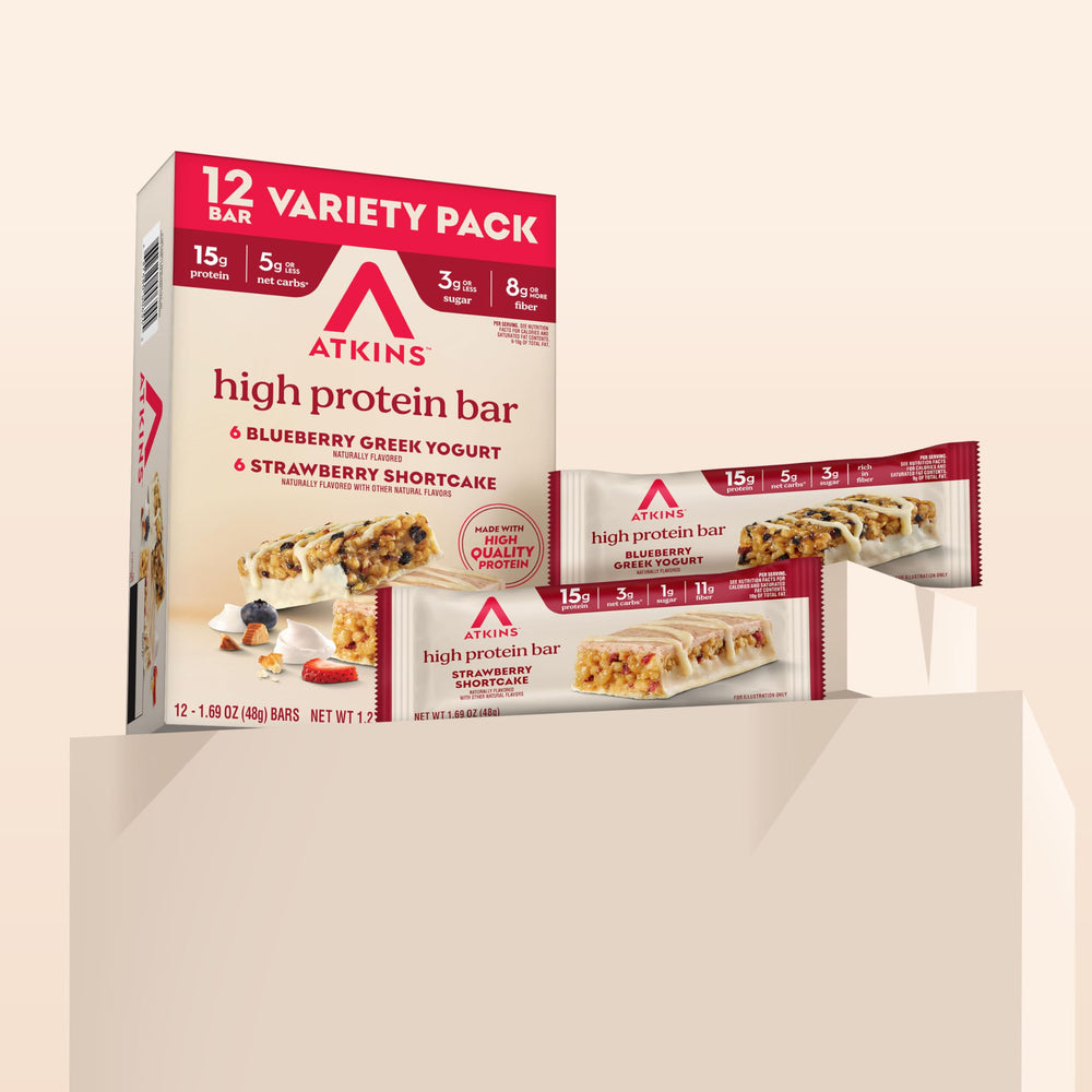 Atkins Post-Workout Recovery image; protein-rich bar for quick replenishment