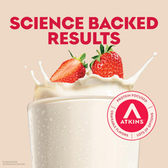 Atkins on-the-go packaging ready for travel with protein boost.