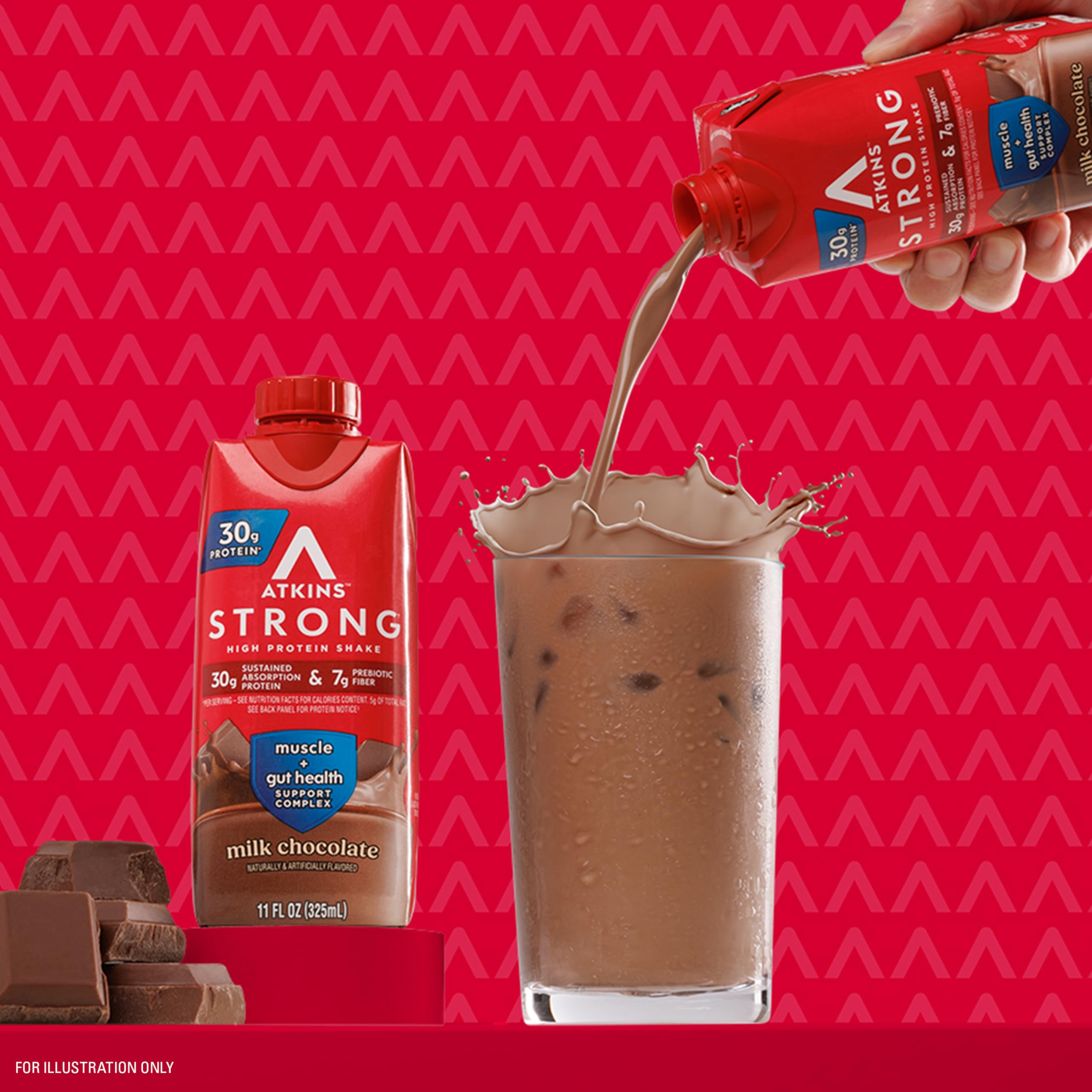 Atkins Strong prebiotic fiber boost supporting digestive wellness