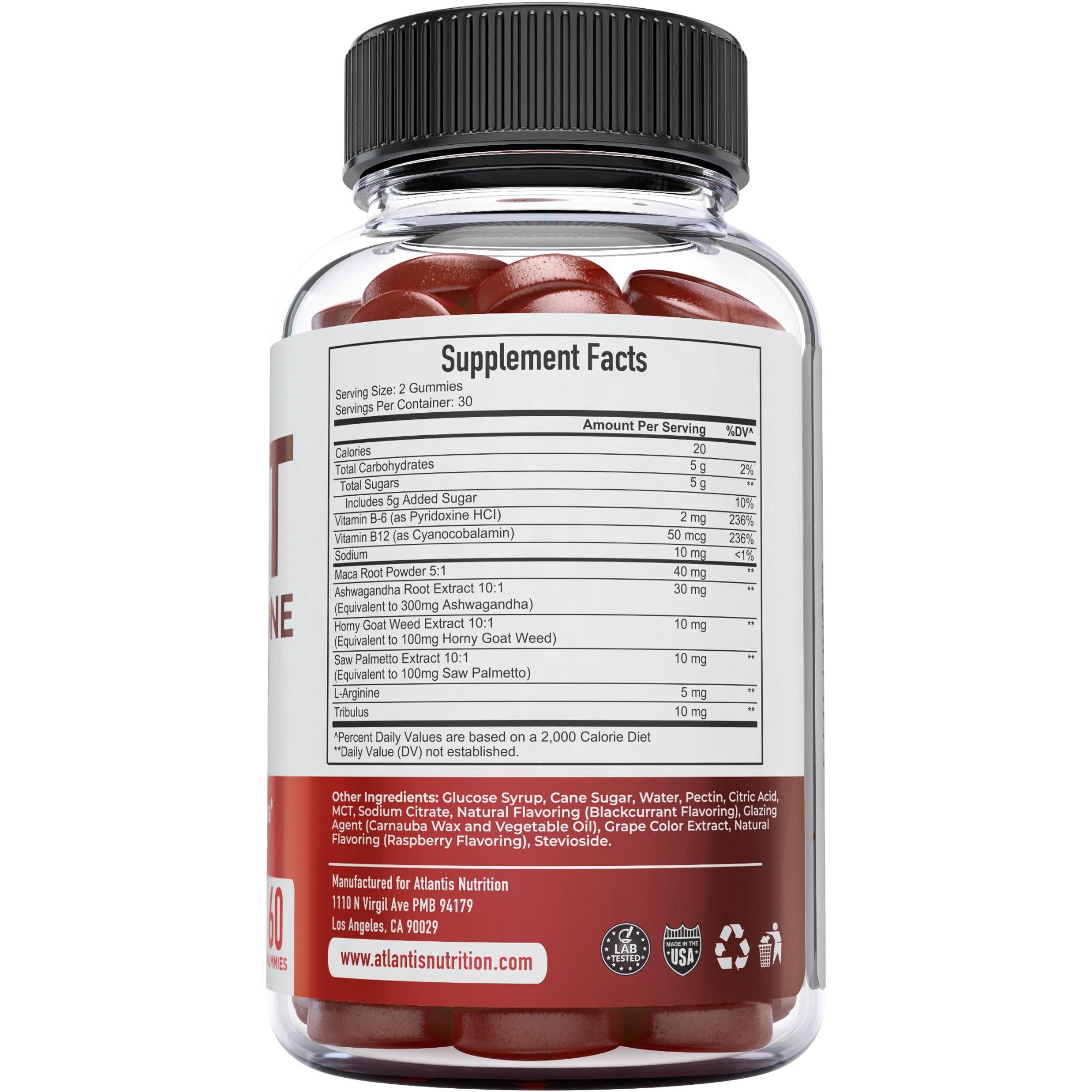 Atlantis Nutrition gummies on shelf to emphasize easy daily routine.