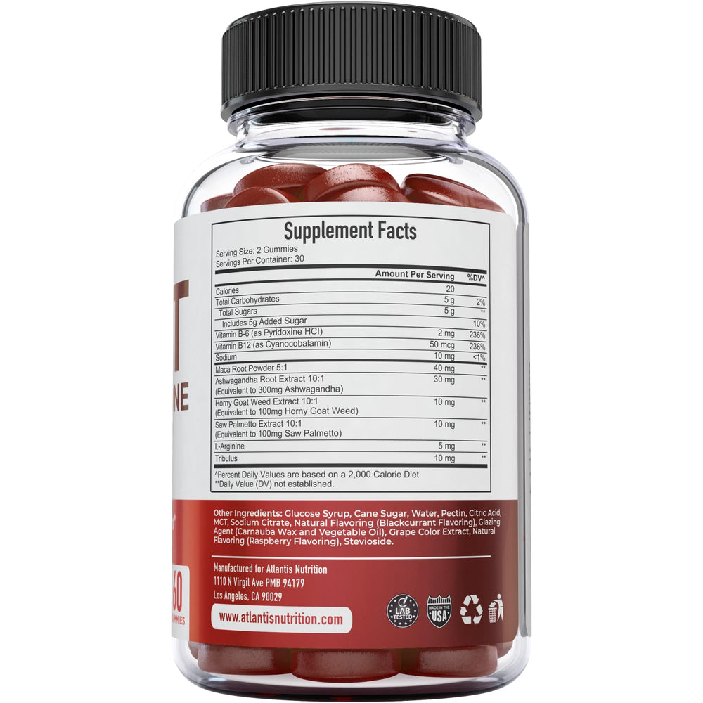 Atlantis Nutrition gummies on shelf to emphasize easy daily routine.