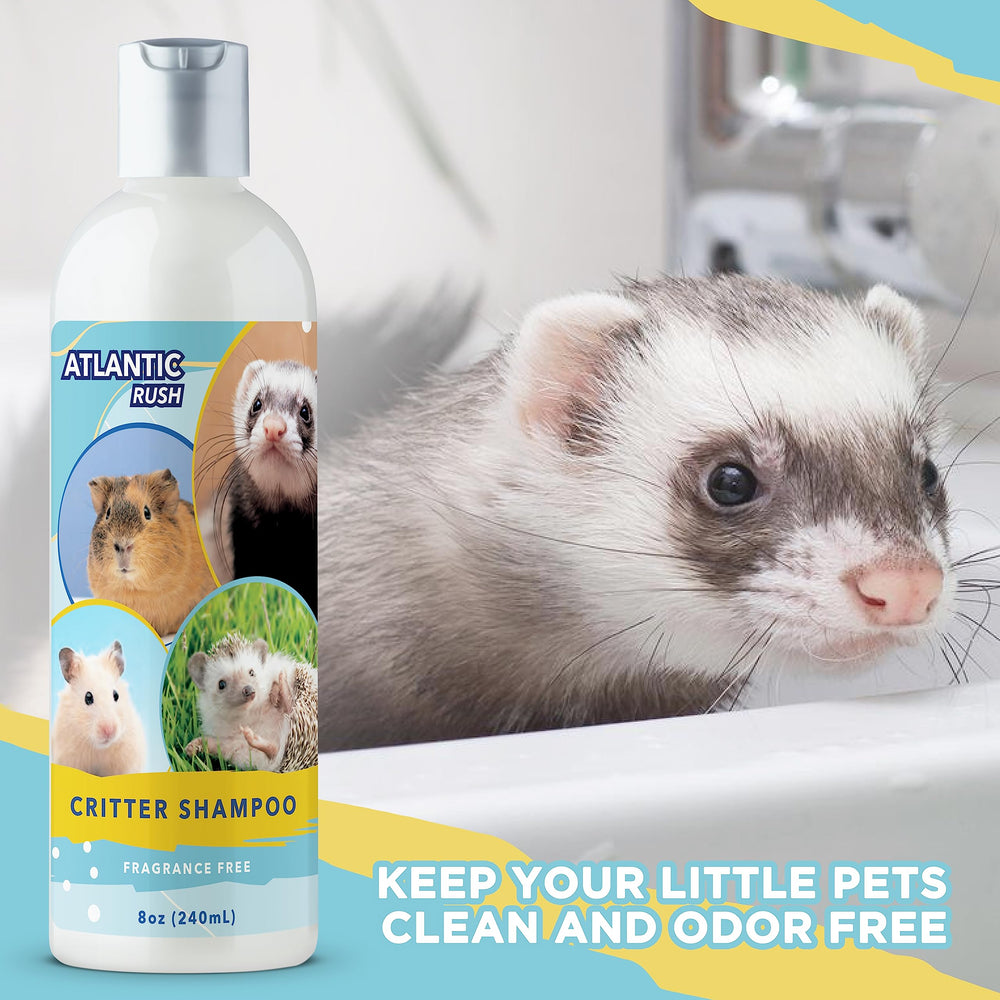 Atlantic Rush Critter Shampoo skin-friendly formula cares for sensitive skin.