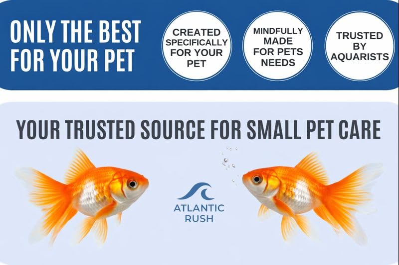 Atlantic Rush vacation feeder block in goldfish setup promotes even feeding