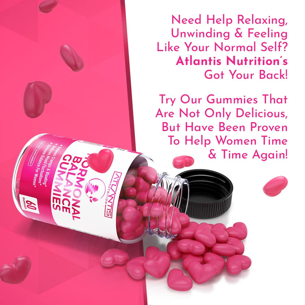 Gummies on counter representing convenient daily use with Atlantis Nutrition