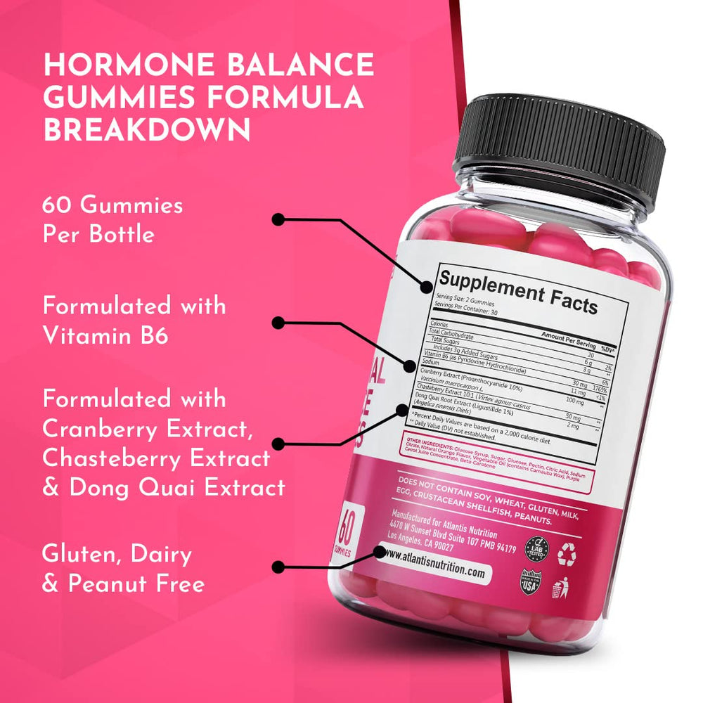 USA-made seal on Atlantis Nutrition Hormonal Balance packaging