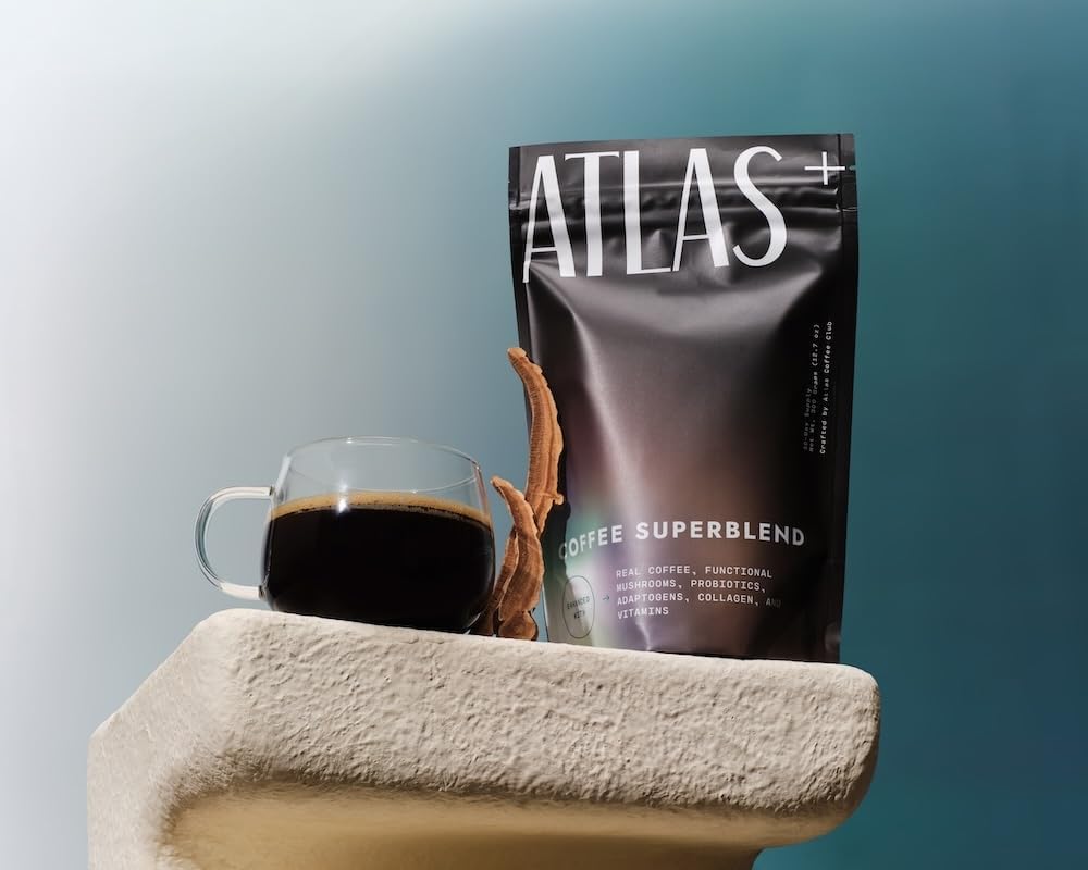 Outdoor morning scene with Atlas Coffee Club Superblend ritual