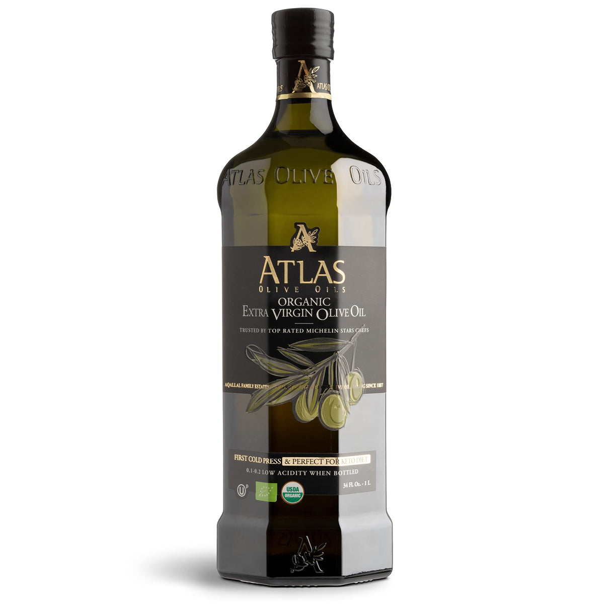 Atlas Olive Oils 1lt bottle – premium Moroccan EVOO for everyday cooking