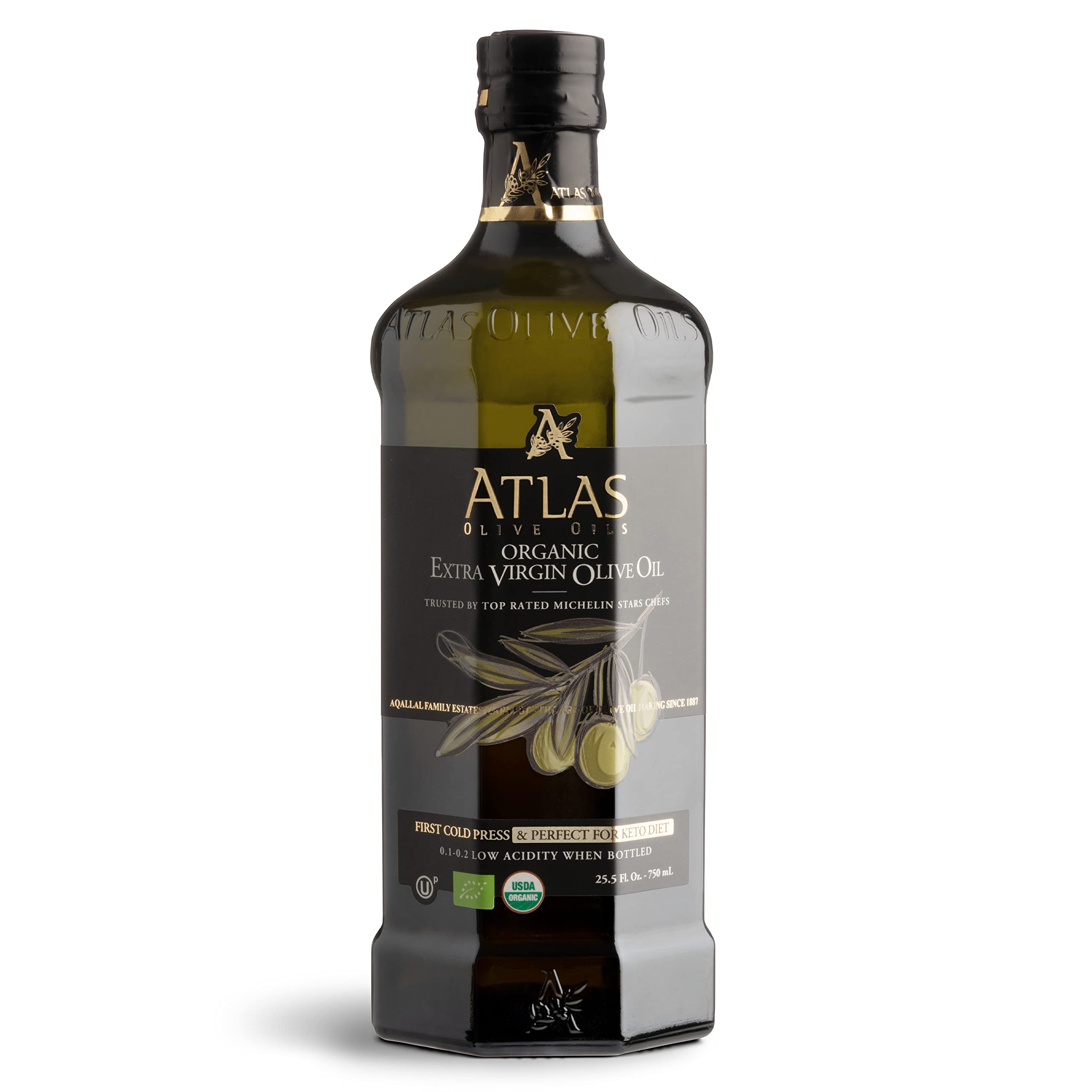 Atlas Olive Oils 750ml bottle ready for cooking with premium Moroccan EVOO.