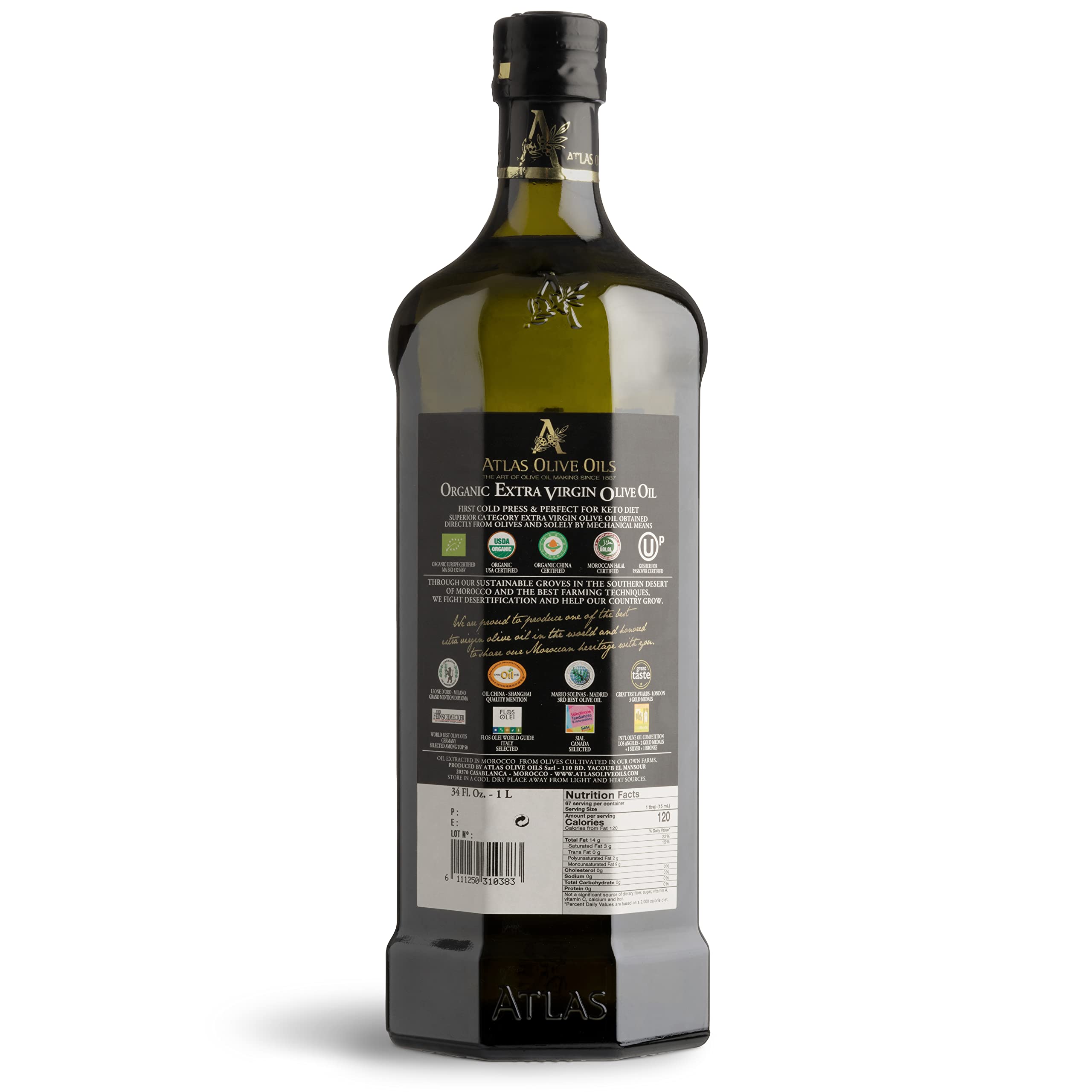 Atlas Olive Oils bottle pour – ideal finishing oil for salads