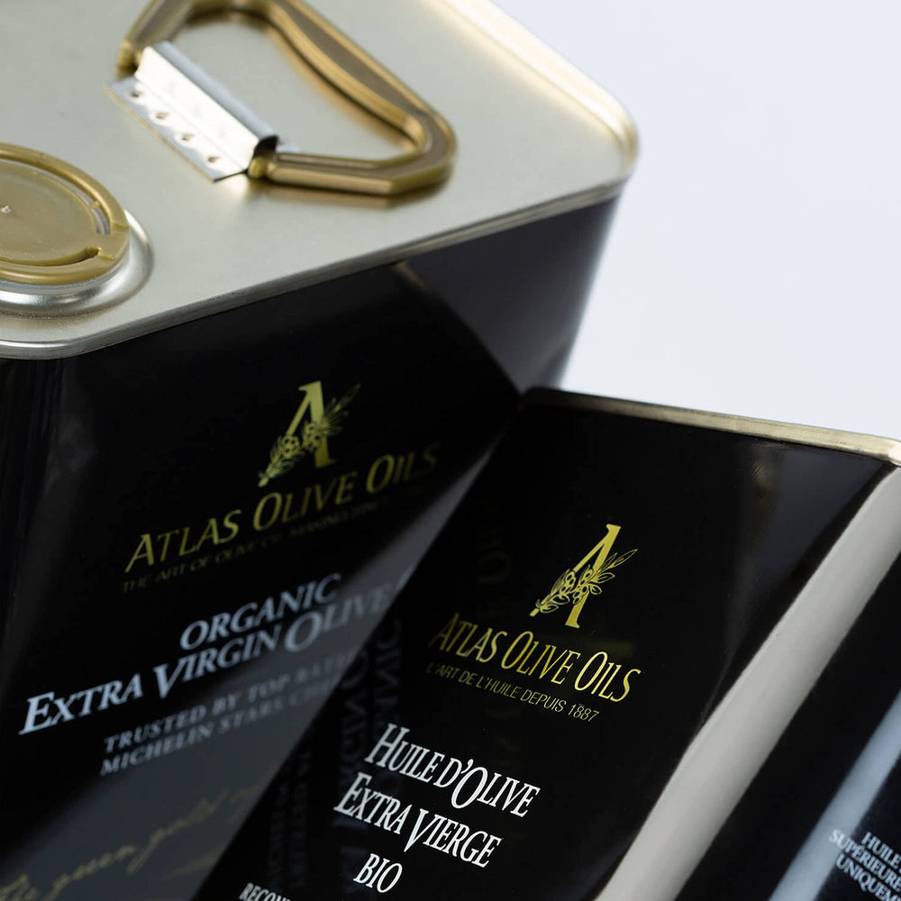 Drizzling Atlas EVOO over a dish to finish.