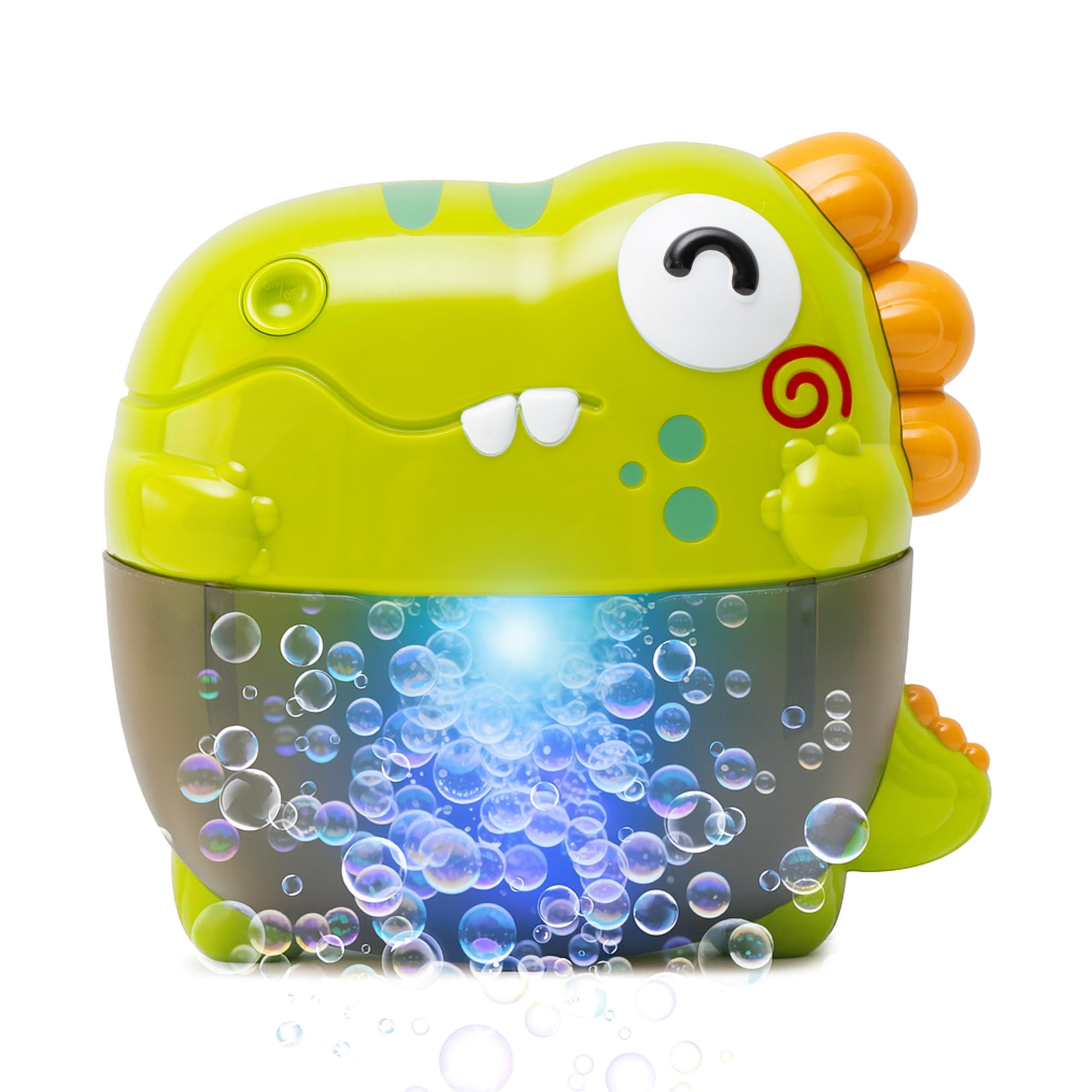 Atlasonix bath bubble machine bubbling colorful bubbles for a playful bath time.