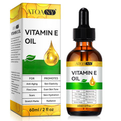 ATOANY Vitamin E Oil 2oz bottle shown for on-the-go hydration and protection