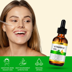 ATOANY Vitamin E Oil applied to the face for lightweight hydration