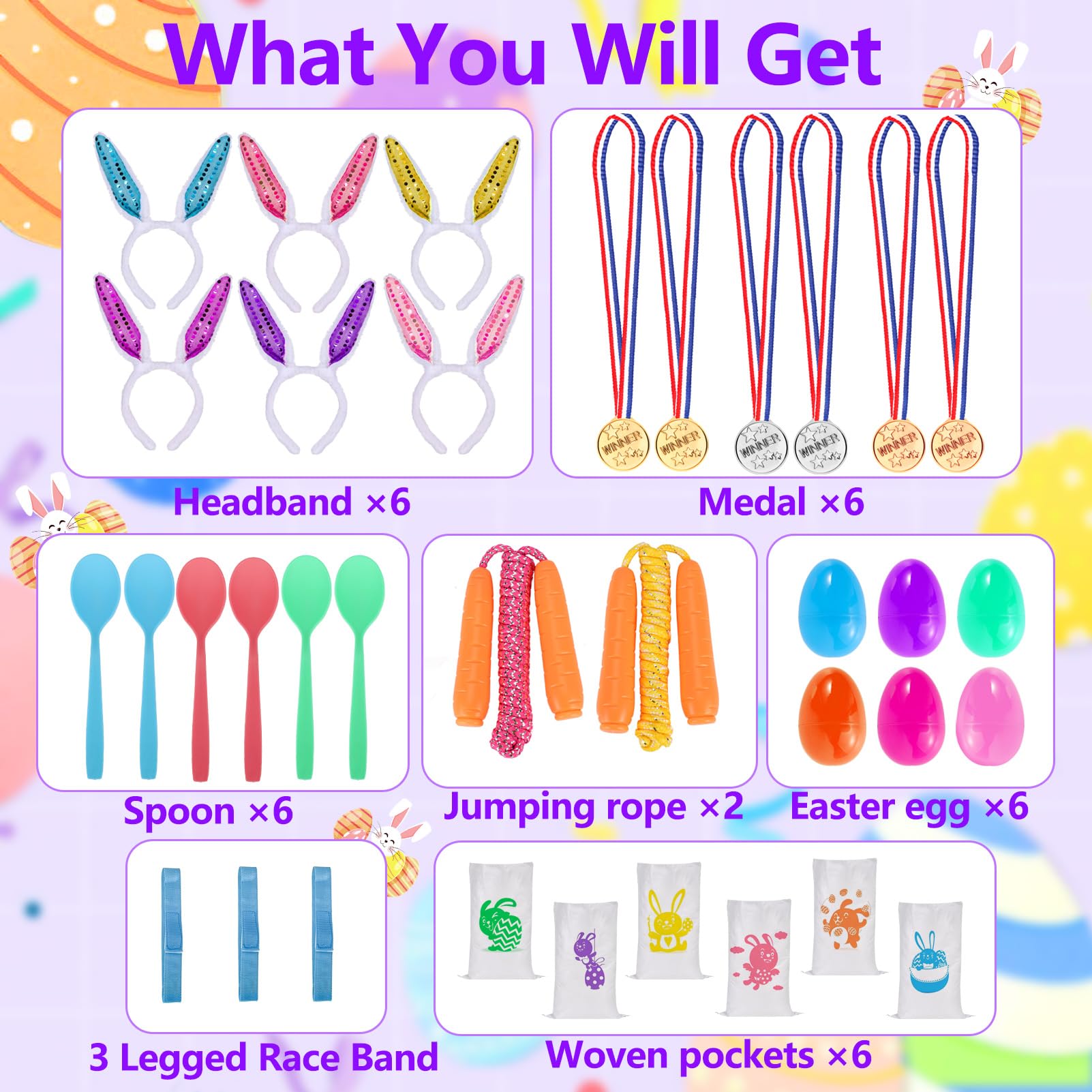 Atonofun Easter egg spoons ready for fast, friendly egg relay races.