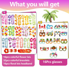 Atonofun luau paper glasses in bright colors ideal for festive photos.