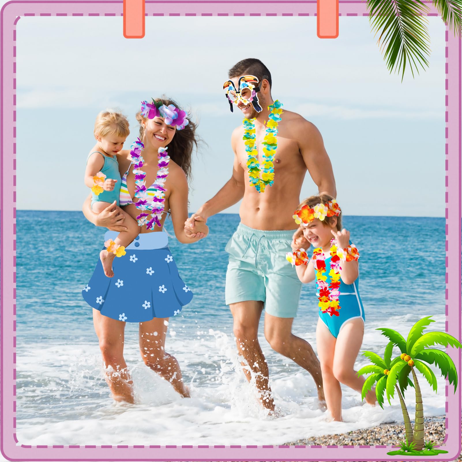 Atonofun tropical party gear suited for beach or poolside events.