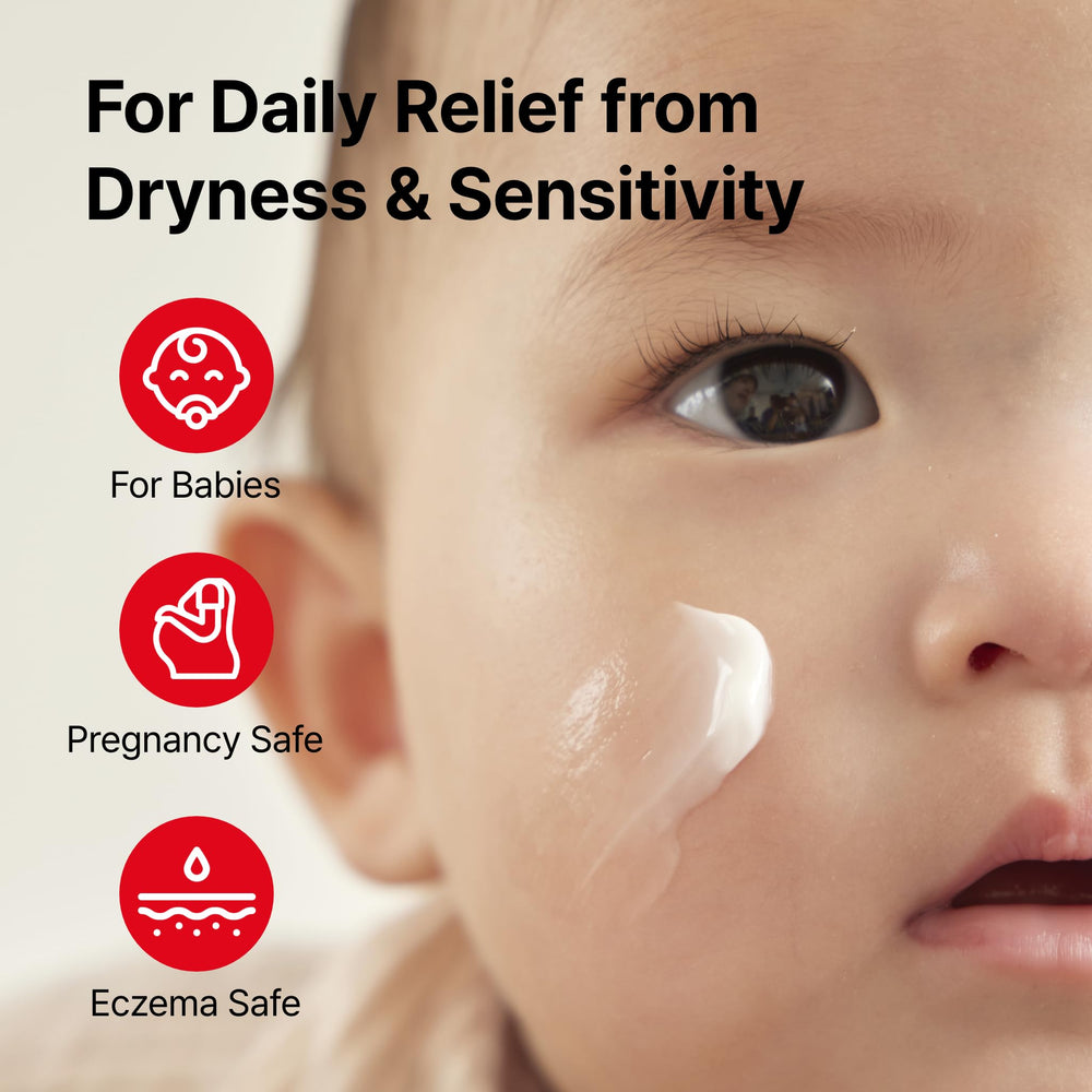 ATOPALM MLE eczema cream is safe for all ages with gentle pH balance.