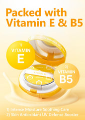 ATOPALM Tok Tok Sun Pact vitamin E and B5 ingredients for nourishing skin.