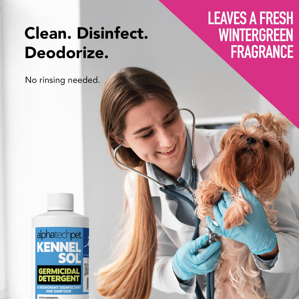 ATP KennelSol veterinarian-approved formula for pet care facilities.