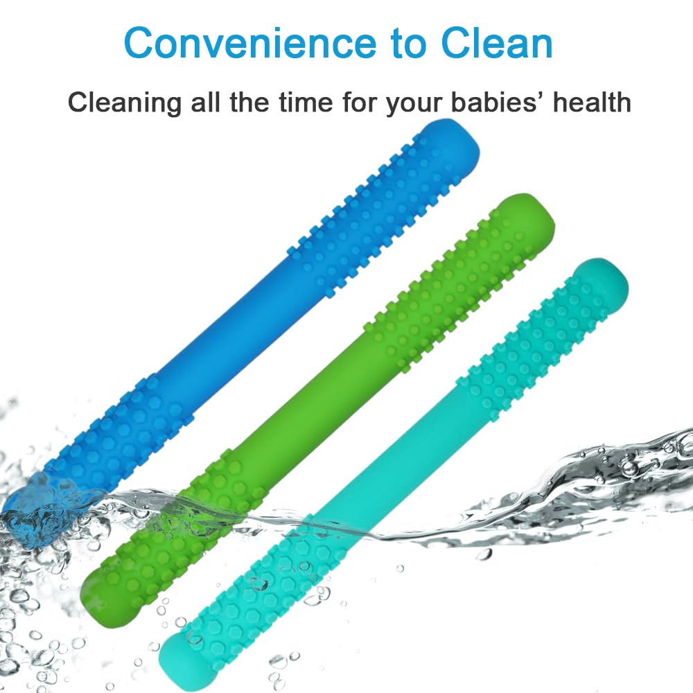 Atsky teether tubes are dishwasher safe for quick cleanup