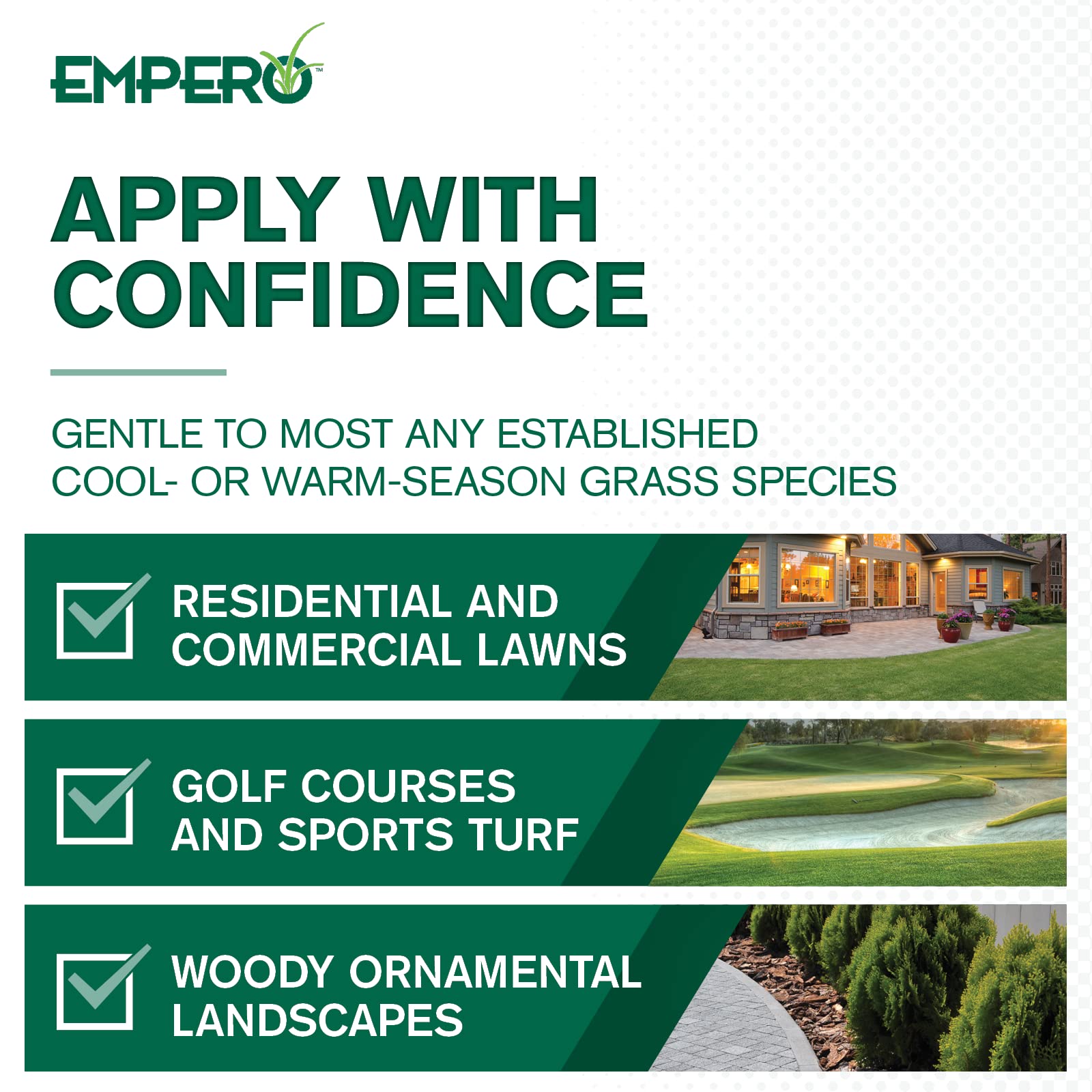 Atticus Empero granules dissolving for fast, even turf coverage.
