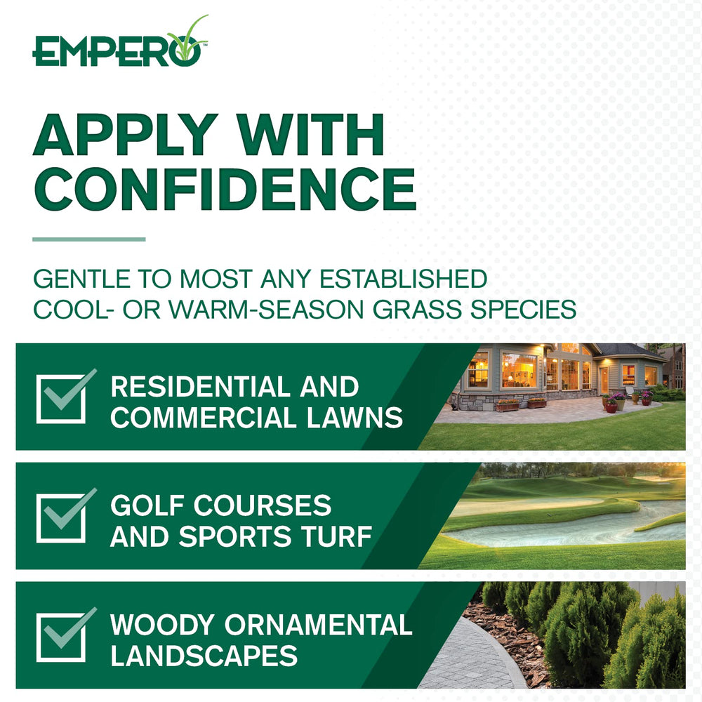 Atticus Empero granules dissolving for fast, even turf coverage.