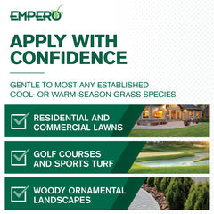Atticus Empero granules dissolving for fast, even turf coverage.