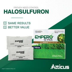 Atticus Empero Q-Pak bottle-mix demonstrates pre-measured convenience.