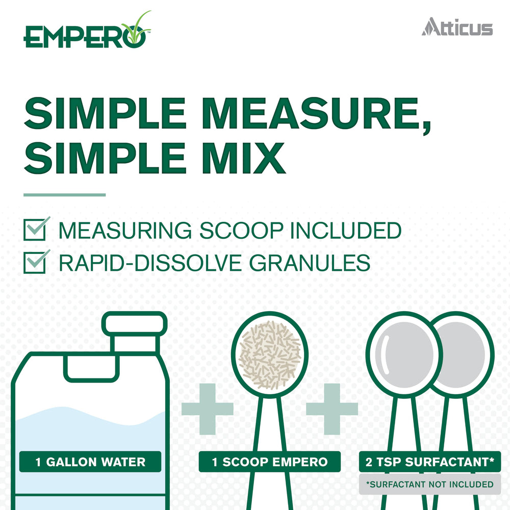 Atticus Empero spray on turf delivering uniform nutsedge kill.